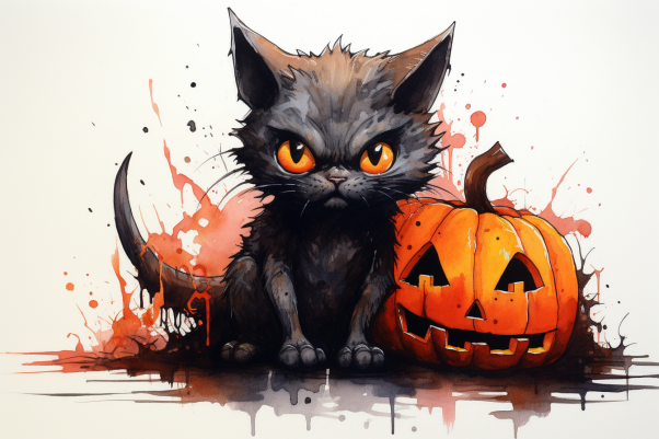 Halloween Spooky Cat