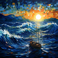 Thumbnail for Rough Seas At Sunset
