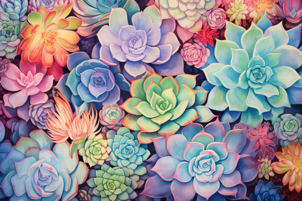 Beautiful Succulent Collection   Diamond Painting Kits