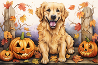 Thumbnail for Halloween Puppy Golden Retriever