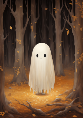 Glowing Ghost In The Forest