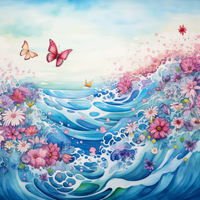Thumbnail for Mesmerizing Flowers And Waves