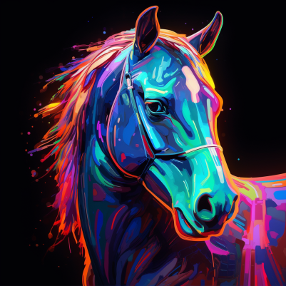 Shy Neon  Horse