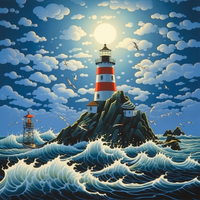 Thumbnail for Lighthouse In Moonlight
