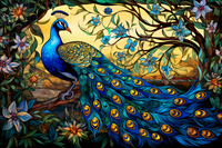 Thumbnail for Stained Glass Vibe Peacock  Diamond Painting Kits