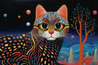 Thumbnail for Bold Artsy Bengal Cat  Diamond Painting Kits