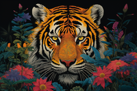 Thumbnail for Gazing Tiger  Diamond Painting Kits