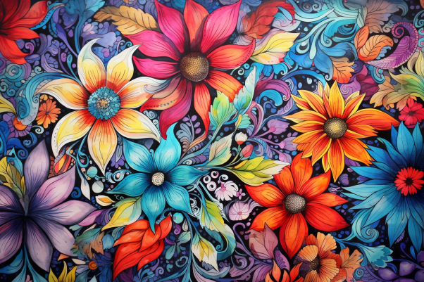 Groovy Floral Fiesta Diamond Painting Kits