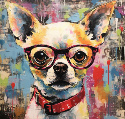 Brown Eye Chihuahua In Glasses