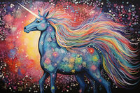 Thumbnail for Fun Magical Unicorn  Diamond Painting Kits