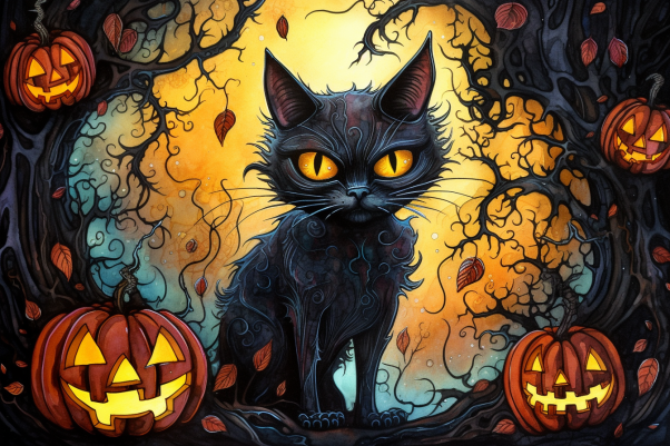 Halloween Scary Kitty