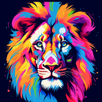 Thumbnail for Colorful Neon Lion