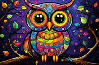 Thumbnail for Cute Colorful Owl