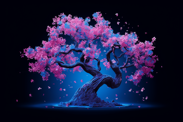 Glowing Cherry Blossom Tree  Diamond Painting Kits