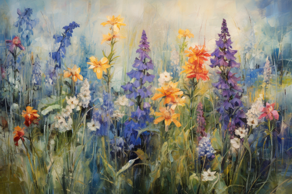 Soft Wildflowers   Diamond Painting Kits