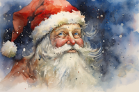 Thumbnail for Sweet Watercolor Santa Clause   Diamond Painting Kits