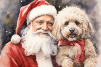 Thumbnail for Santa Clause And Poodle