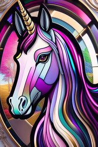 Thumbnail for Purple Unicorn Stained Glass Vibe