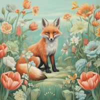 Thumbnail for Blue Eyed Fox In The Garden