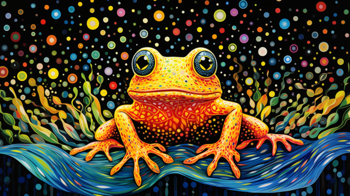 Mesmerized Frog Diamond Painting Kits