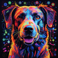 Thumbnail for Happy Neon Dog
