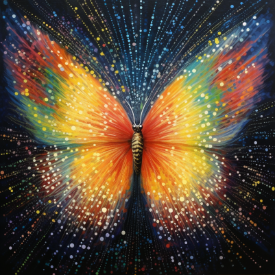 Angelic Colorful Butterfly