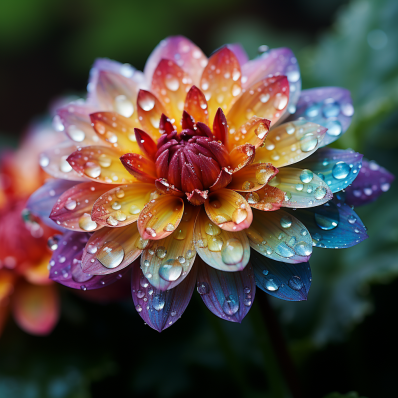 Raindrops On A Flower