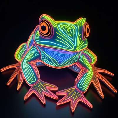 Electric, Neon Frog