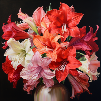 Hibiscus In A Vase