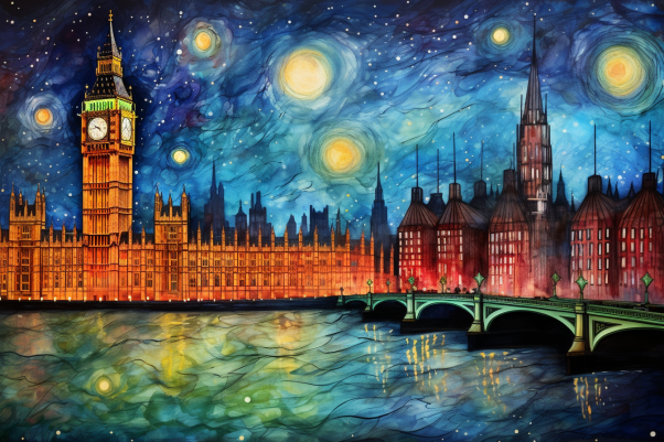 London Starry Night