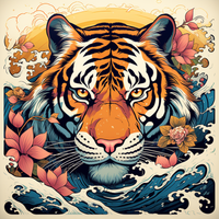 Thumbnail for Tiger Waves And Flowers