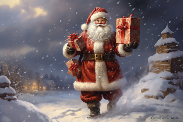 Gift Giving Santa