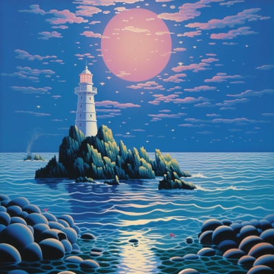 Lighthouse On A Calm Evening