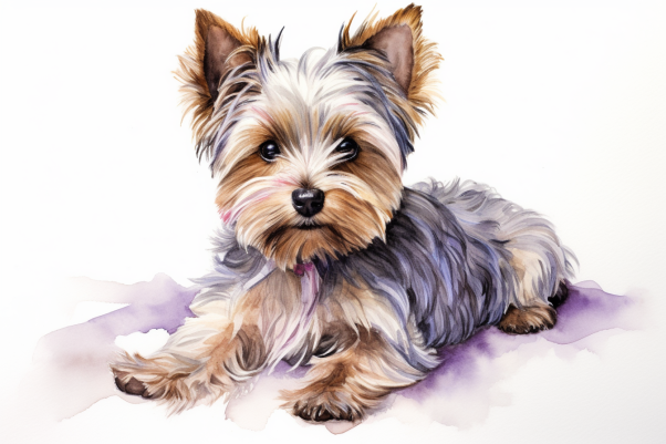 Lazy Yorkie  Diamond Painting Kits