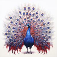 Thumbnail for Red White And Blue Proud American Peacock