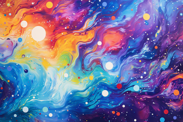 Pretty Rainbow Galaxy  Diamond Painting Kits