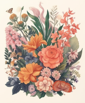 A Botanical Collection Of Flowers