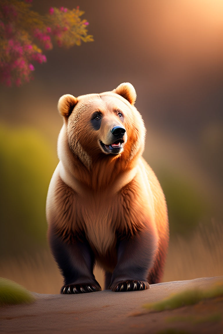 Sun Shinning On A Happy Bear