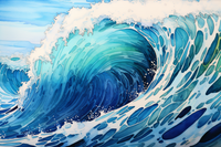 Thumbnail for Beautiful Blue Ocean Wave