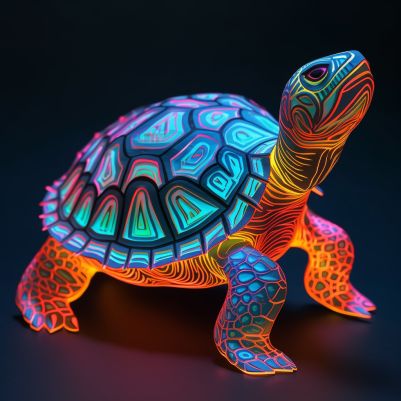 Electric, Neon Turtle