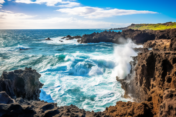 Waves Crashing On The Coast Of Maui  Diamond Painting Kits