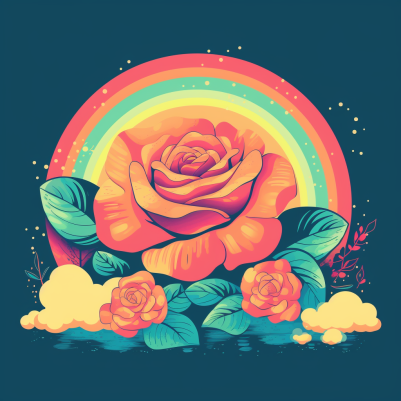 Vibing Rose Rainbow