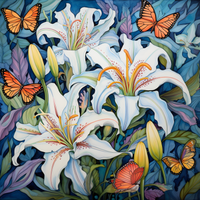 Thumbnail for Featuring Lilies And Butterflies