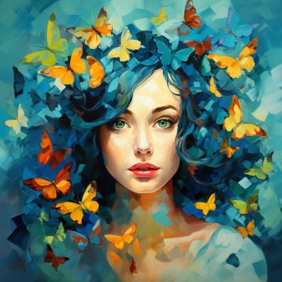 Butterflies And Their Girl