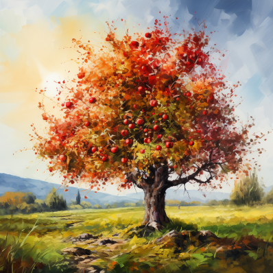 Fall Apple Tree