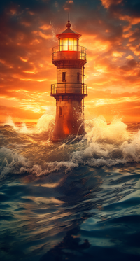Thumbnail for Glorious Sunset And Lighthouse