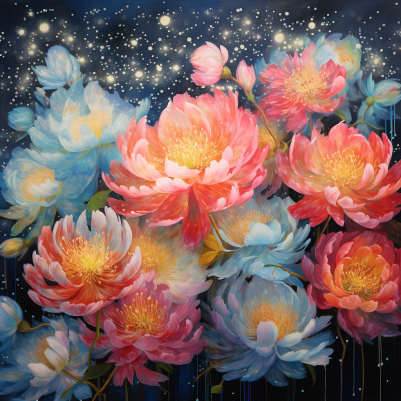 Peonies In The Stars