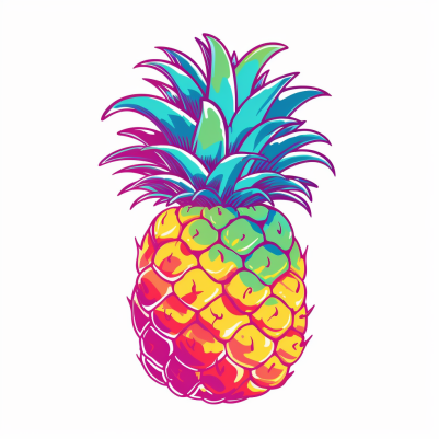 Just A Colorful Pineapple