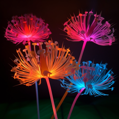 Glowing, Electric Dandelion