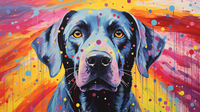 Thumbnail for Color Speckled Labrador  Diamond Painting Kits